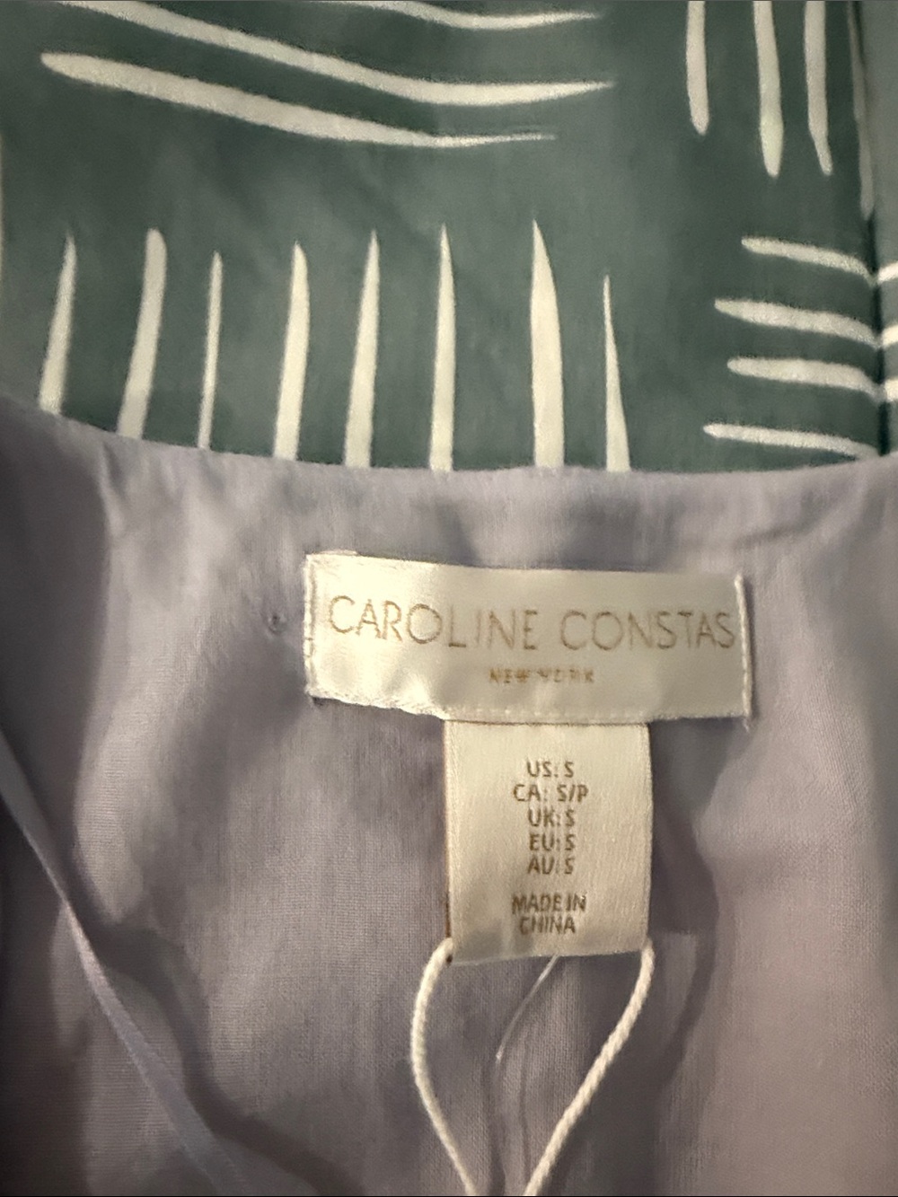Caroline Constas Lilac Floral Tie-Front Maxi Dress - Picture 3 of 9